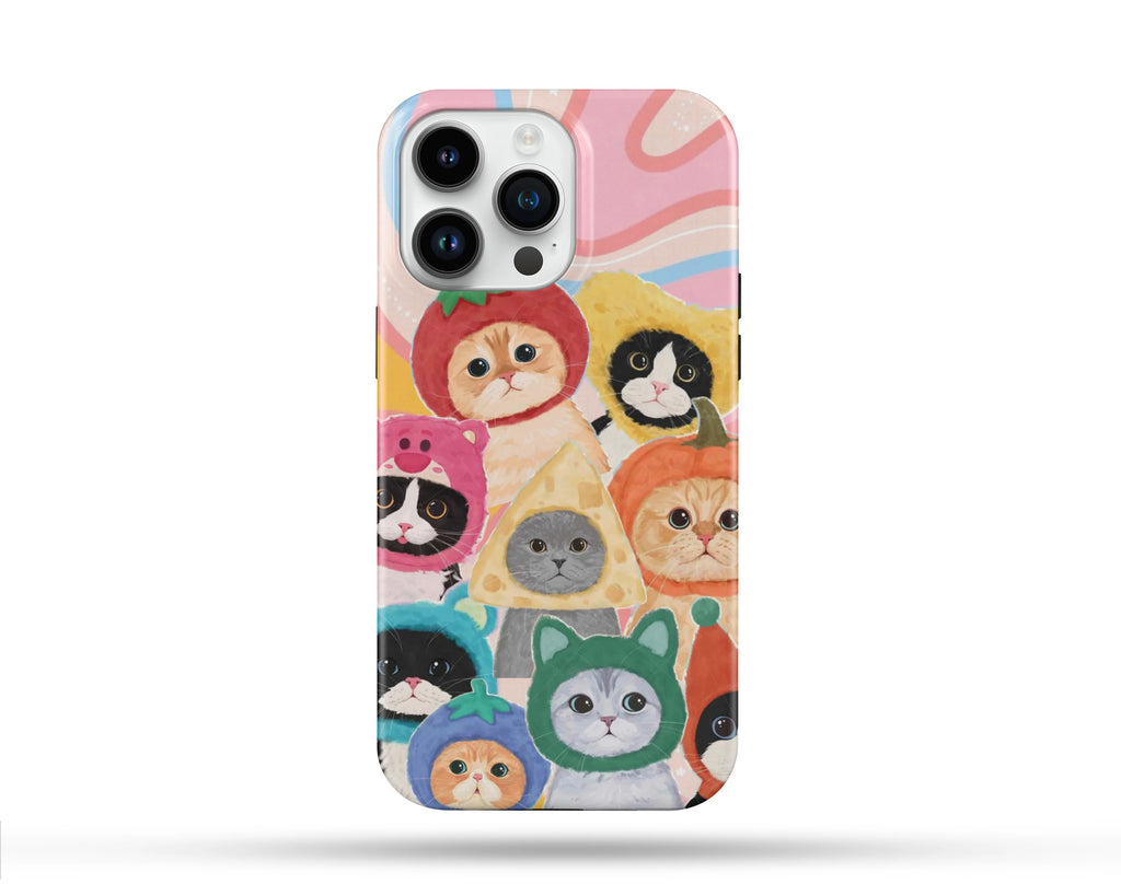 Cat Desenli İçi Kadifeli Telefon Kılıfı N84