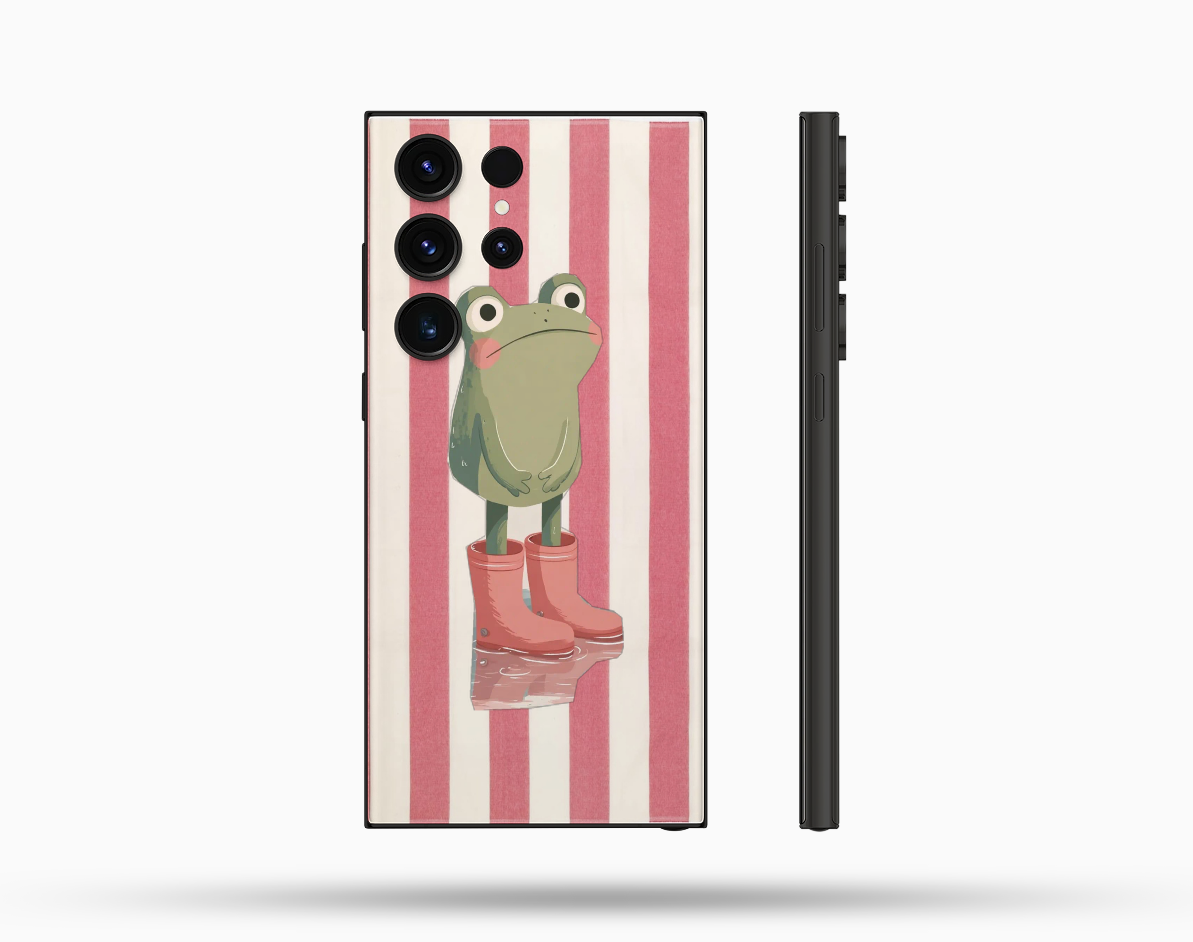 Frog Desenli İçi Kadifeli Telefon Kılıfı N90