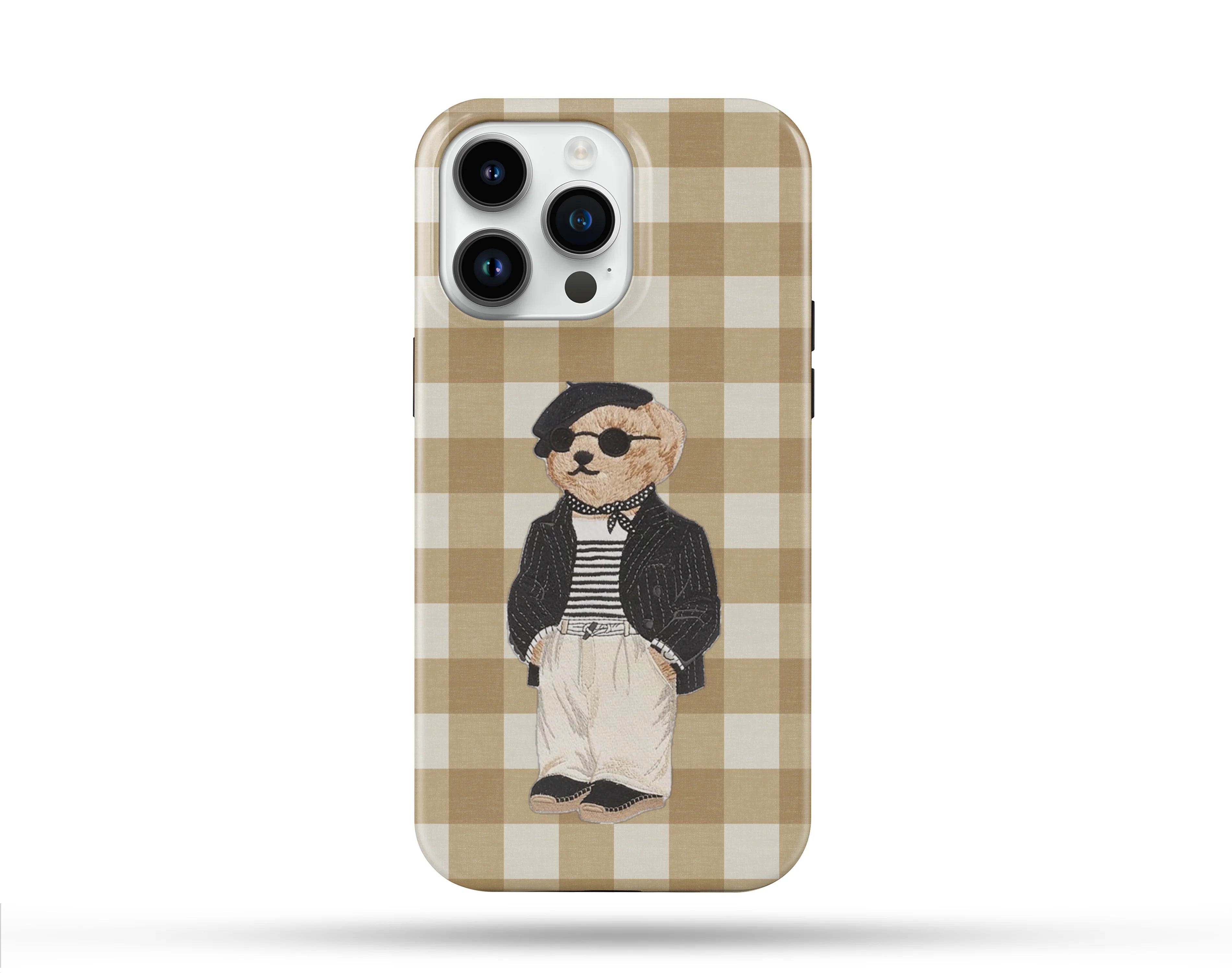 Cool Bear Desenli İçi Kadifeli Telefon Kılıfı N92