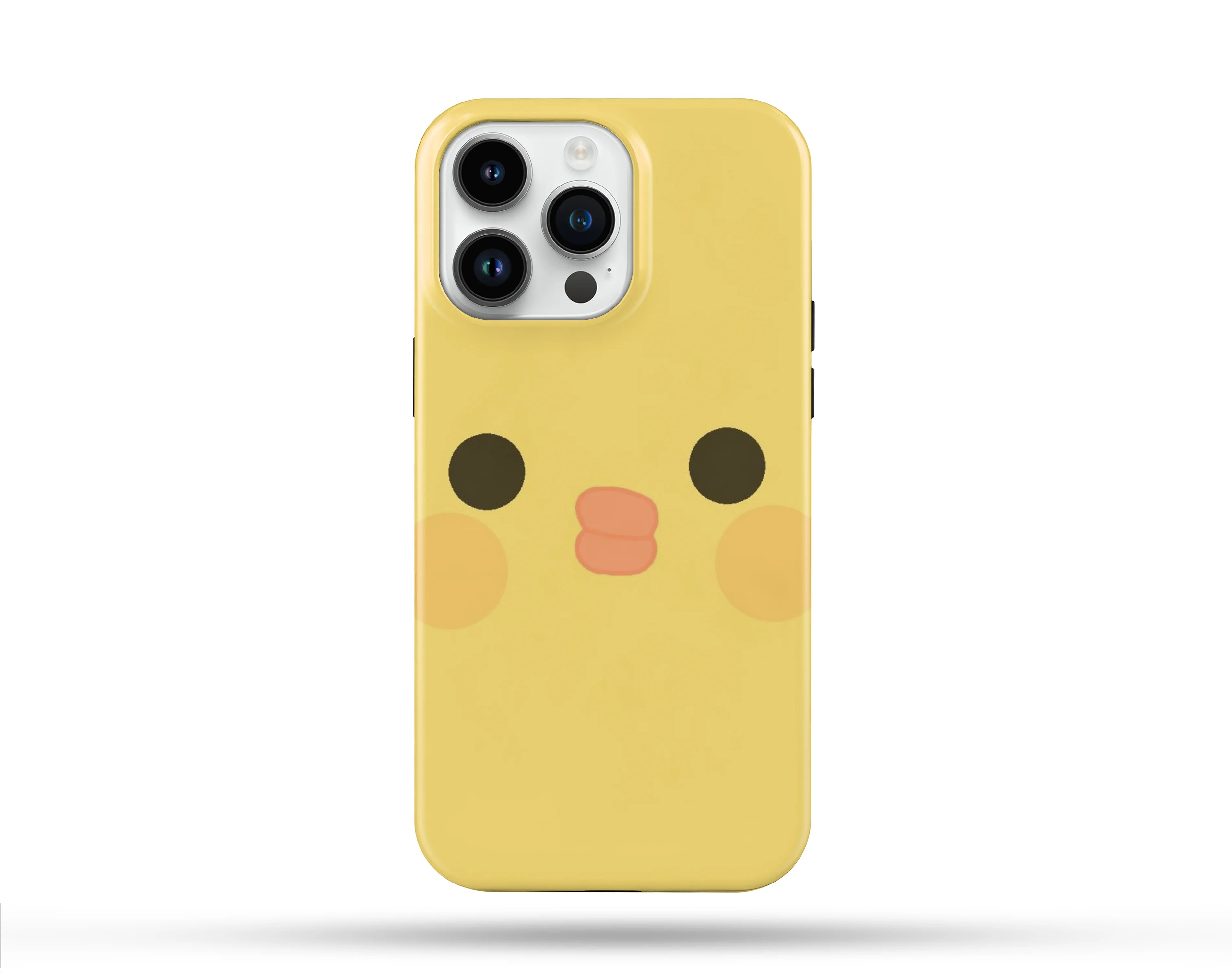 Chick Face Desenli İçi Kadifeli Telefon Kılıfı N22