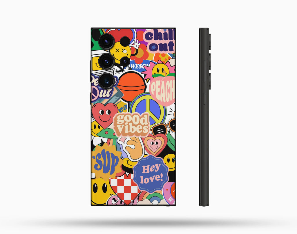 Good Vibes Desenli İçi Kadifeli Telefon Kılıfı N32