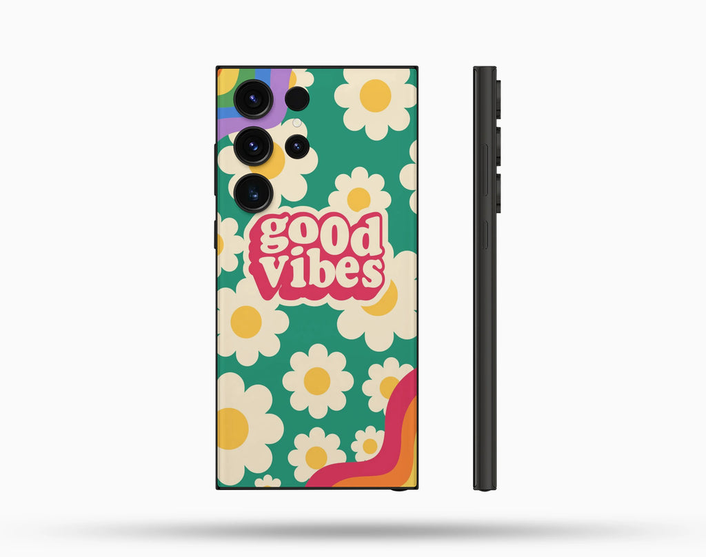 Good Vibes Desenli İçi Kadifeli Telefon Kılıfı N35