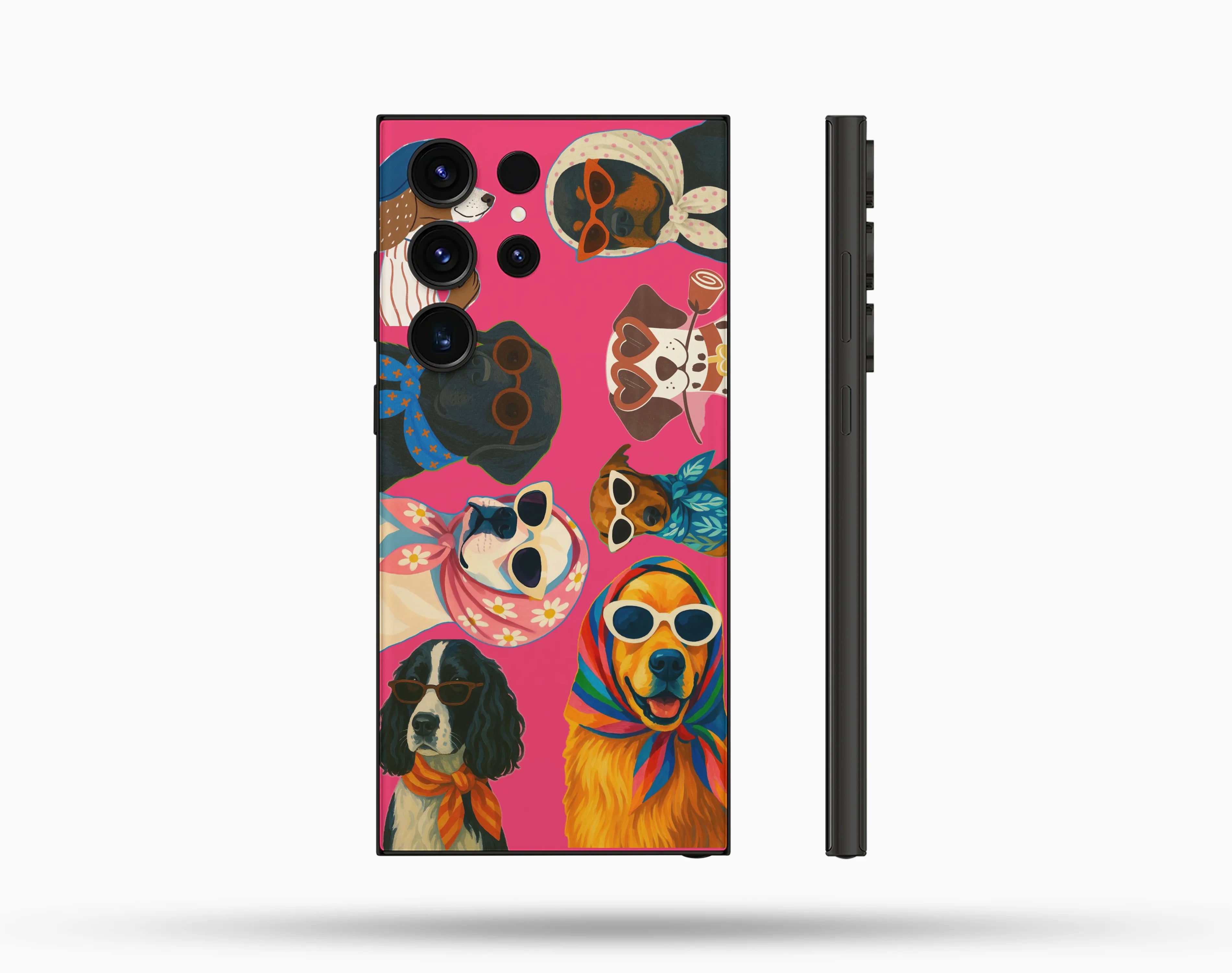 Dog Desenli İçi Kadifeli Telefon Kılıfı N46