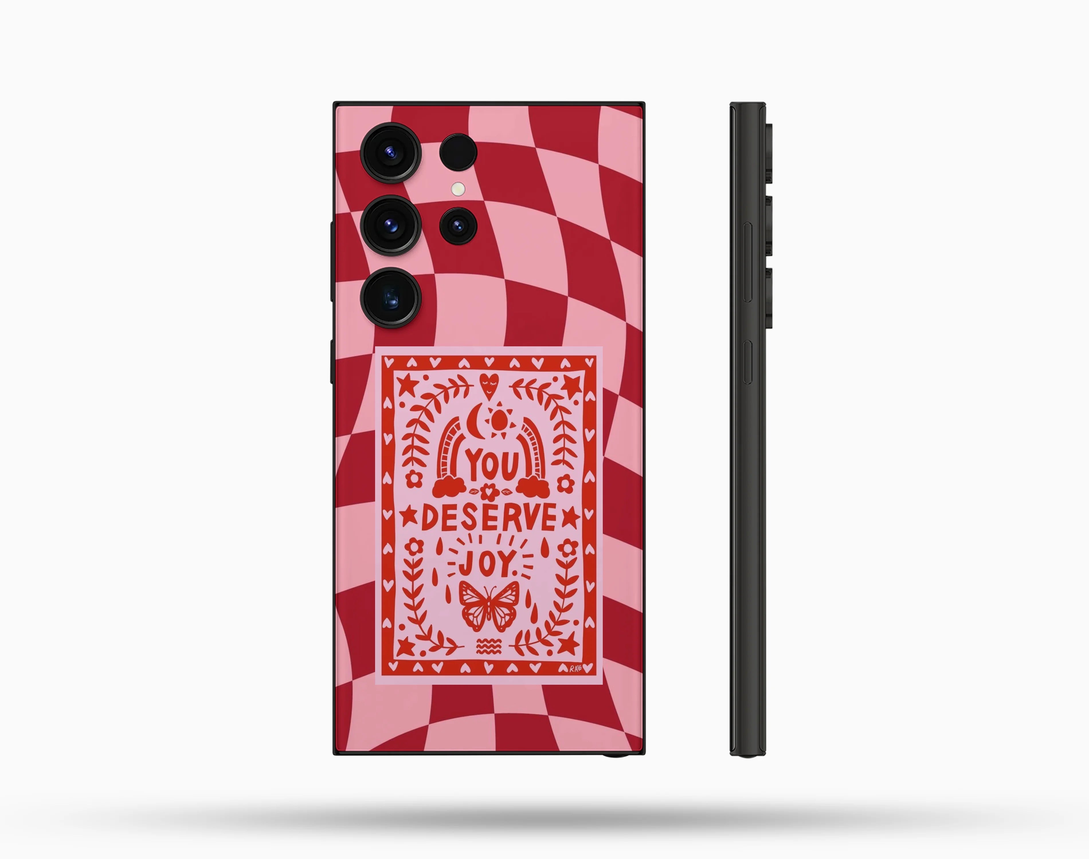 You Deserve Joy Desenli İçi Kadifeli Telefon Kılıfı N49