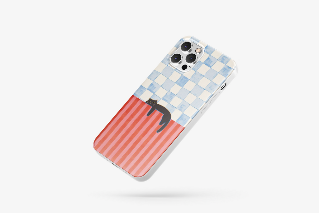 Cat Desenli İçi Kadifeli Telefon Kılıfı N72